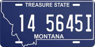 MT license plate 145645I
