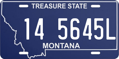 MT license plate 145645L