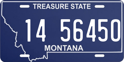 MT license plate 145645O