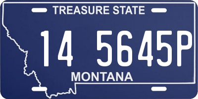 MT license plate 145645P