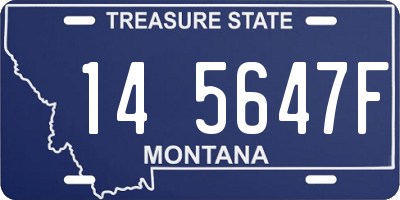 MT license plate 145647F