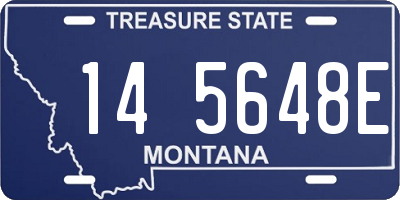 MT license plate 145648E