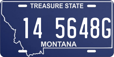 MT license plate 145648G