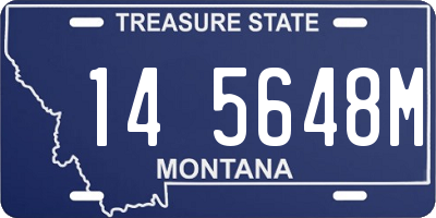 MT license plate 145648M