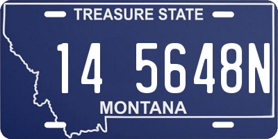 MT license plate 145648N