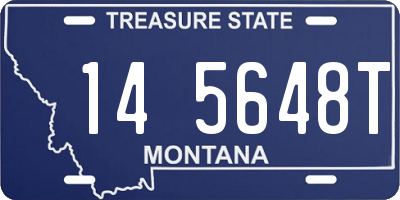 MT license plate 145648T