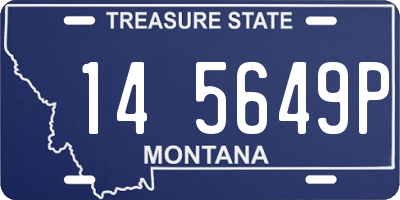 MT license plate 145649P