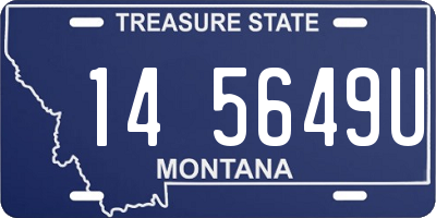 MT license plate 145649U