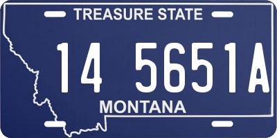 MT license plate 145651A
