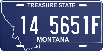 MT license plate 145651F