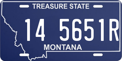 MT license plate 145651R