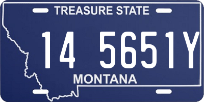 MT license plate 145651Y