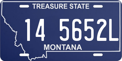 MT license plate 145652L