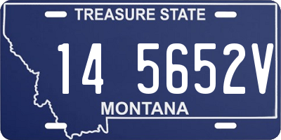 MT license plate 145652V