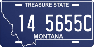 MT license plate 145655C