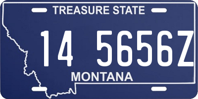 MT license plate 145656Z