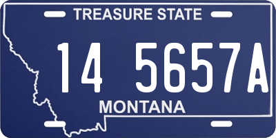 MT license plate 145657A