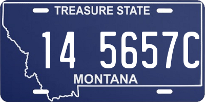 MT license plate 145657C