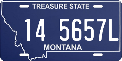 MT license plate 145657L