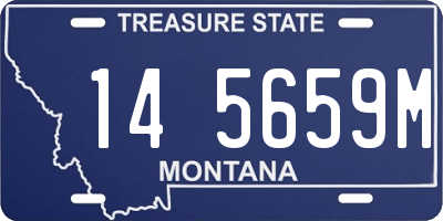 MT license plate 145659M
