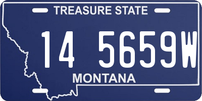 MT license plate 145659W
