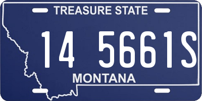 MT license plate 145661S