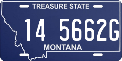 MT license plate 145662G