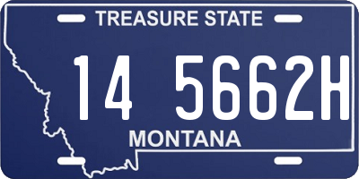 MT license plate 145662H