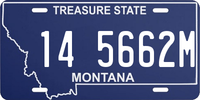 MT license plate 145662M