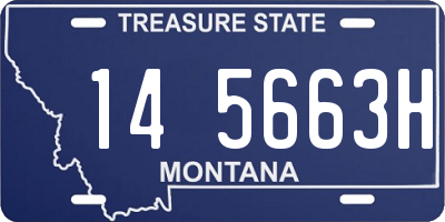 MT license plate 145663H