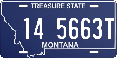 MT license plate 145663T