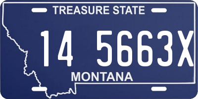 MT license plate 145663X