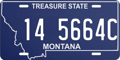 MT license plate 145664C