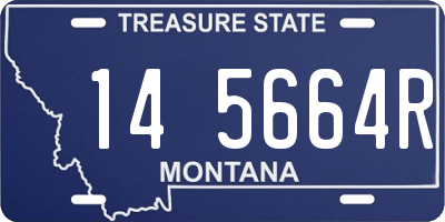 MT license plate 145664R