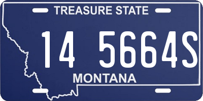 MT license plate 145664S