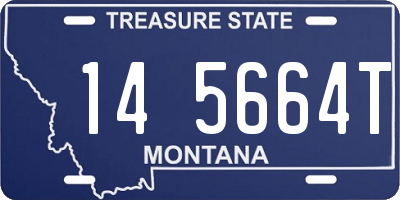 MT license plate 145664T