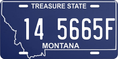 MT license plate 145665F
