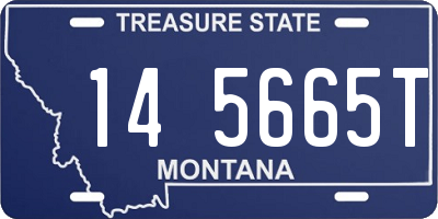 MT license plate 145665T