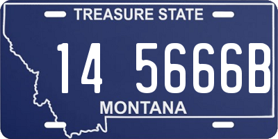 MT license plate 145666B