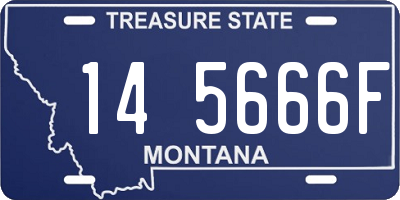 MT license plate 145666F