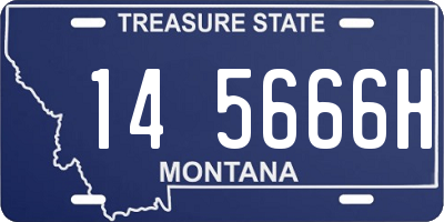 MT license plate 145666H