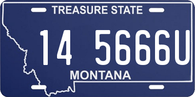 MT license plate 145666U
