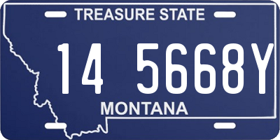 MT license plate 145668Y