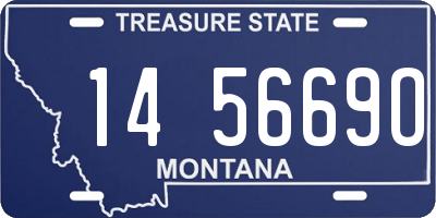 MT license plate 145669O