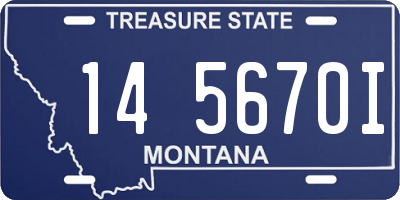MT license plate 145670I