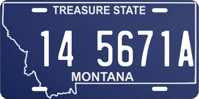 MT license plate 145671A