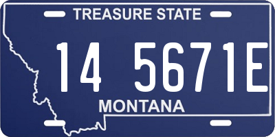 MT license plate 145671E