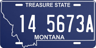 MT license plate 145673A