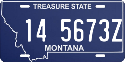 MT license plate 145673Z