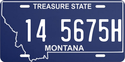 MT license plate 145675H